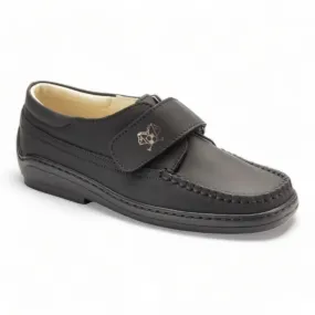 2513 - Black Sahara Leather Velcro for Boy by London Kids