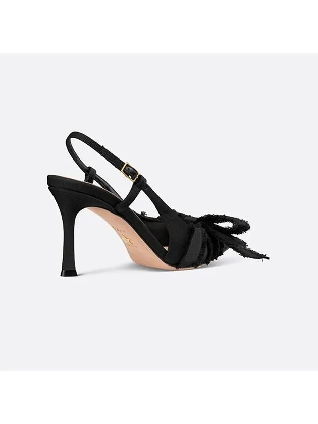 AABLE Slingback Pumps Heel Black KDV225GGN S900