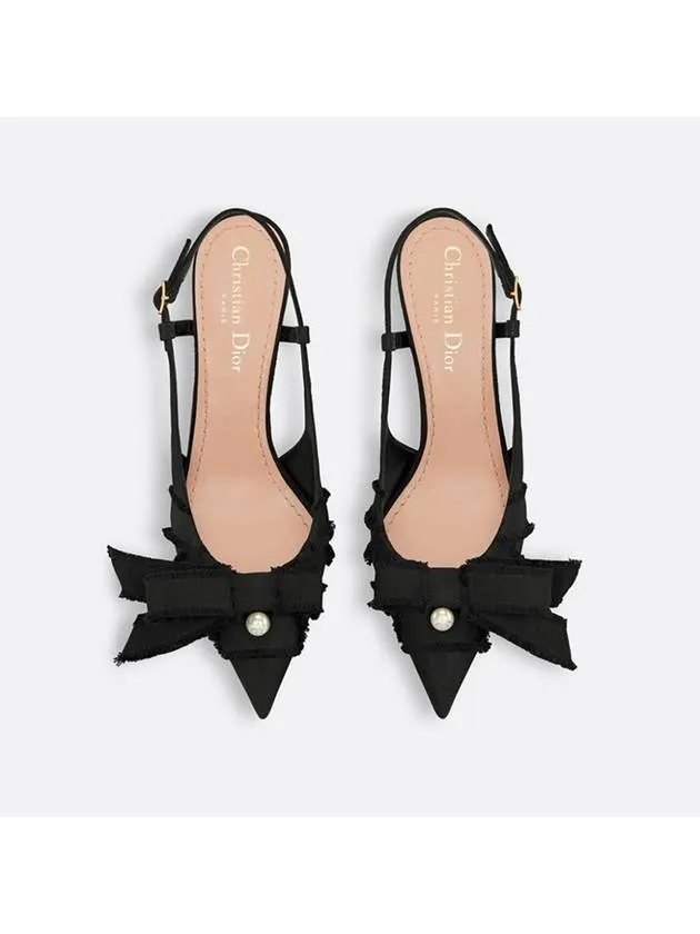 AABLE Slingback Pumps Heel Black KDV225GGN S900