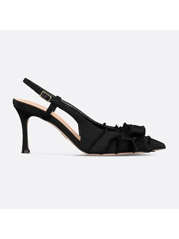 AABLE Slingback Pumps Heel Black KDV225GGN S900