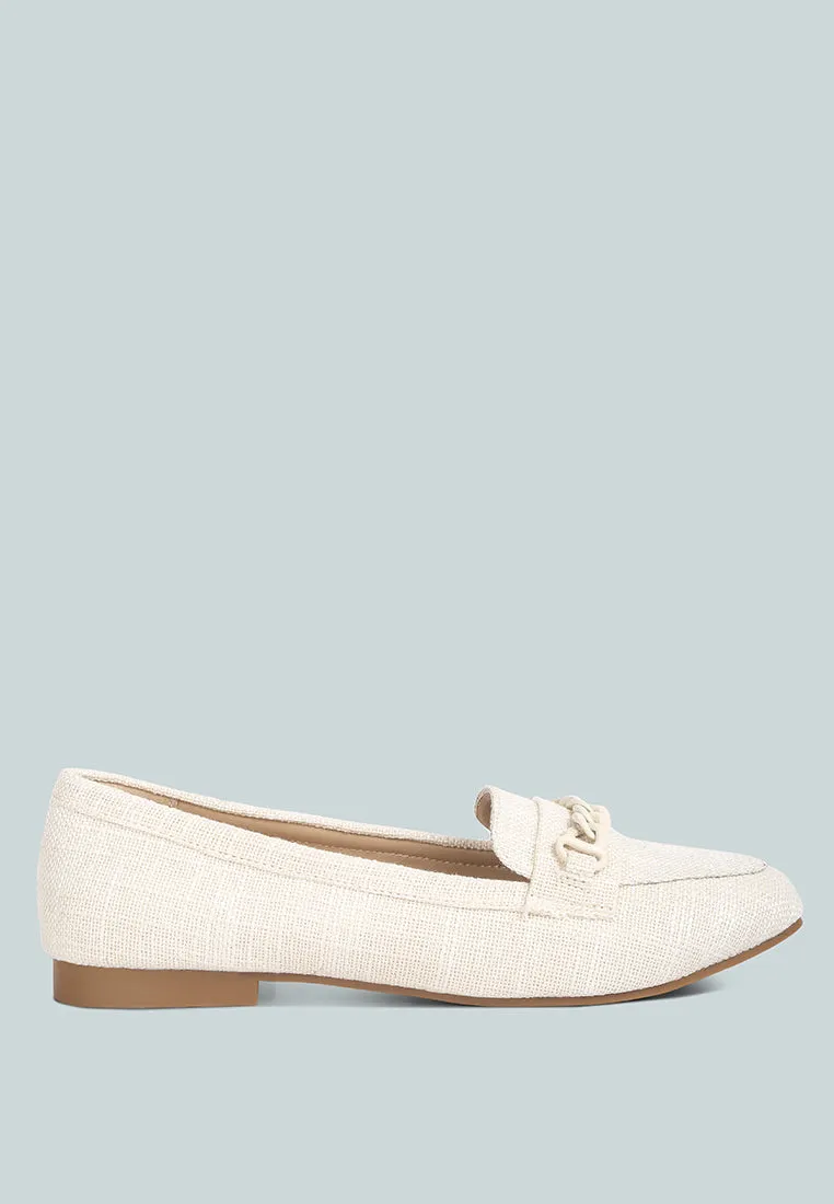 Abeera Chain Embellished Loafers