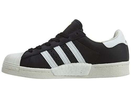 adidas Originals Men's Superstar Shoe Running, Black/White/Metallic/Gold, ((5 M US)