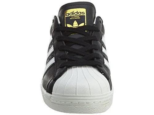 adidas Originals Men's Superstar Shoe Running, Black/White/Metallic/Gold, ((5 M US)