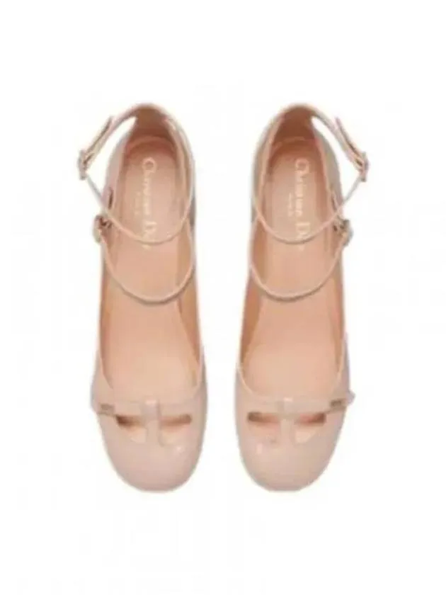 Aime Patent Calfskin Pumps Nude