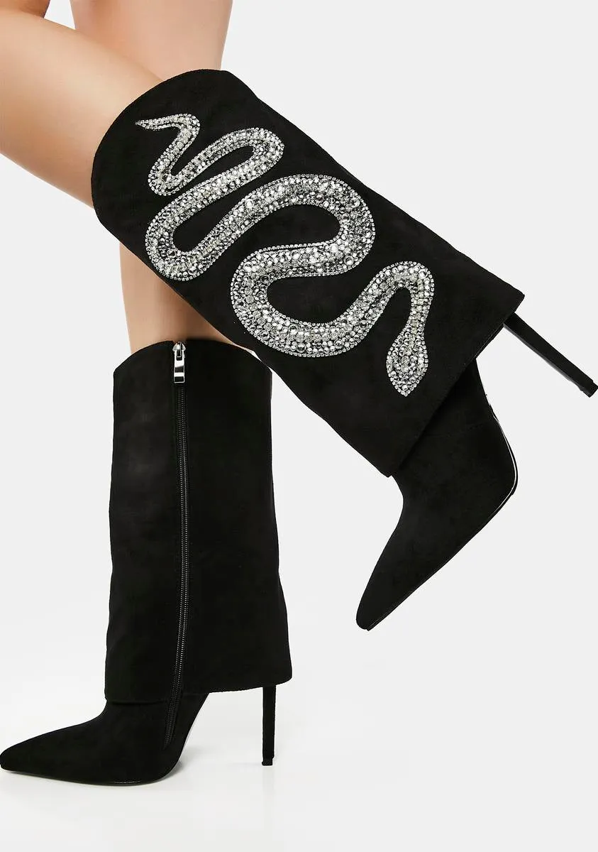 Bold Bling Bootie Heels