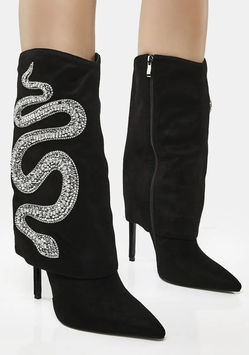 Bold Bling Bootie Heels