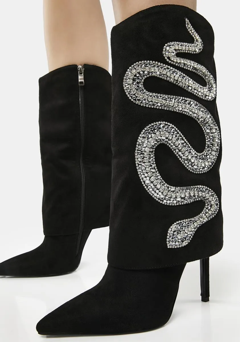 Bold Bling Bootie Heels