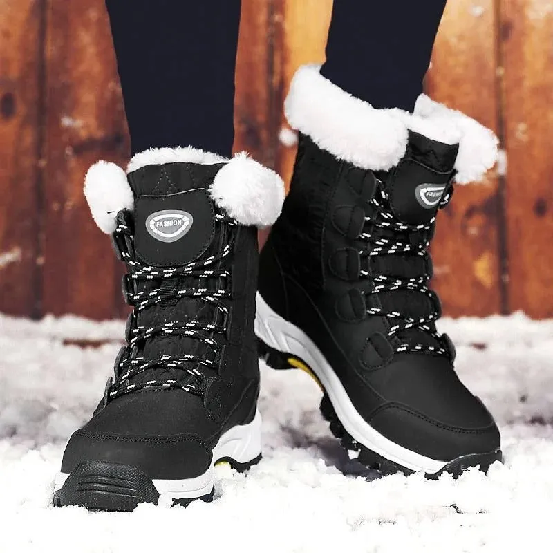 Dyavor Snow Boots Women Winter Keep Warm Water-proof Shoes