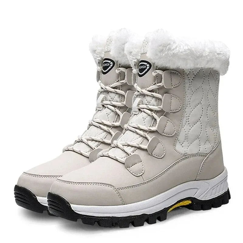 Dyavor Snow Boots Women Winter Keep Warm Water-proof Shoes