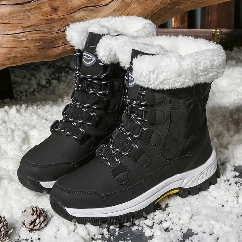 Dyavor Snow Boots Women Winter Keep Warm Water-proof Shoes