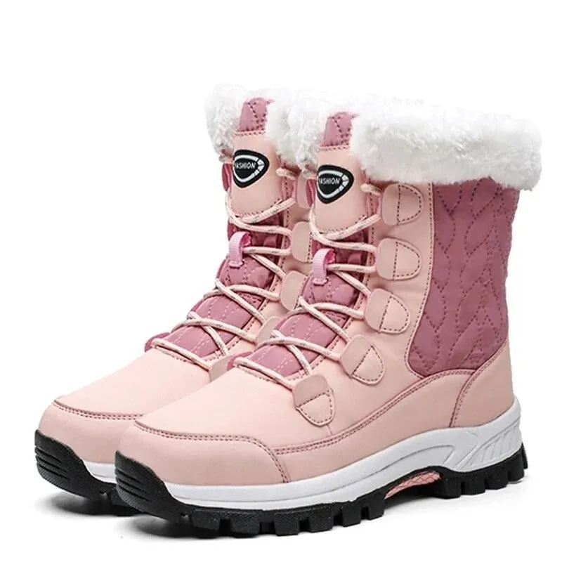 Dyavor Snow Boots Women Winter Keep Warm Water-proof Shoes