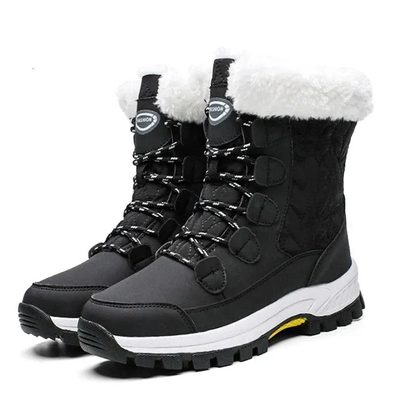 Dyavor Snow Boots Women Winter Keep Warm Water-proof Shoes