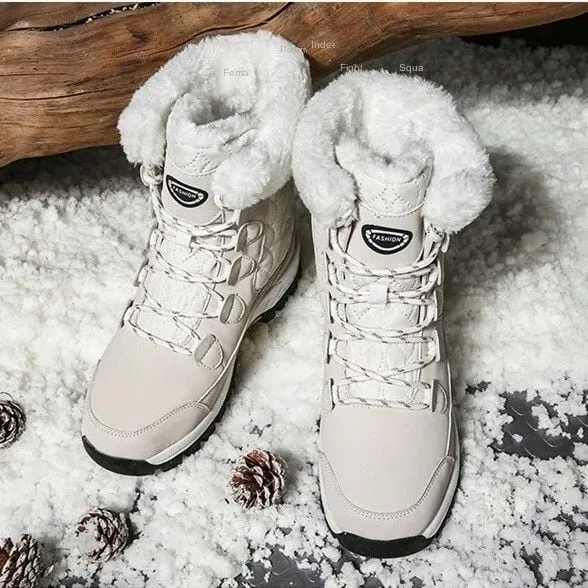 Dyavor Snow Boots Women Winter Keep Warm Water-proof Shoes