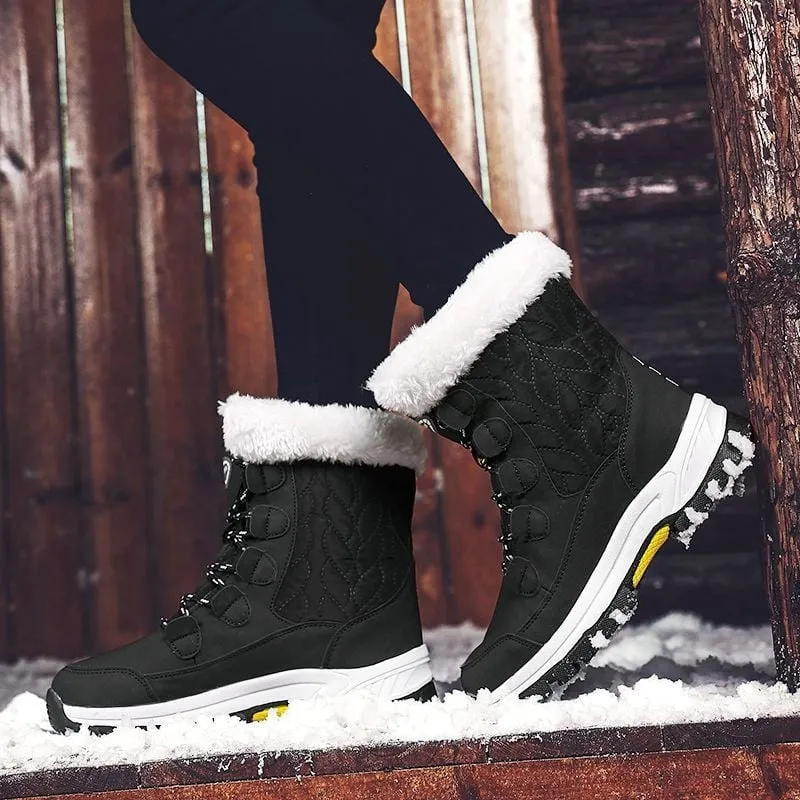 Dyavor Snow Boots Women Winter Keep Warm Water-proof Shoes