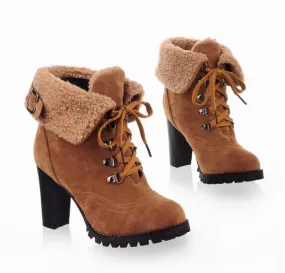 Fur Lined Ankle Boots