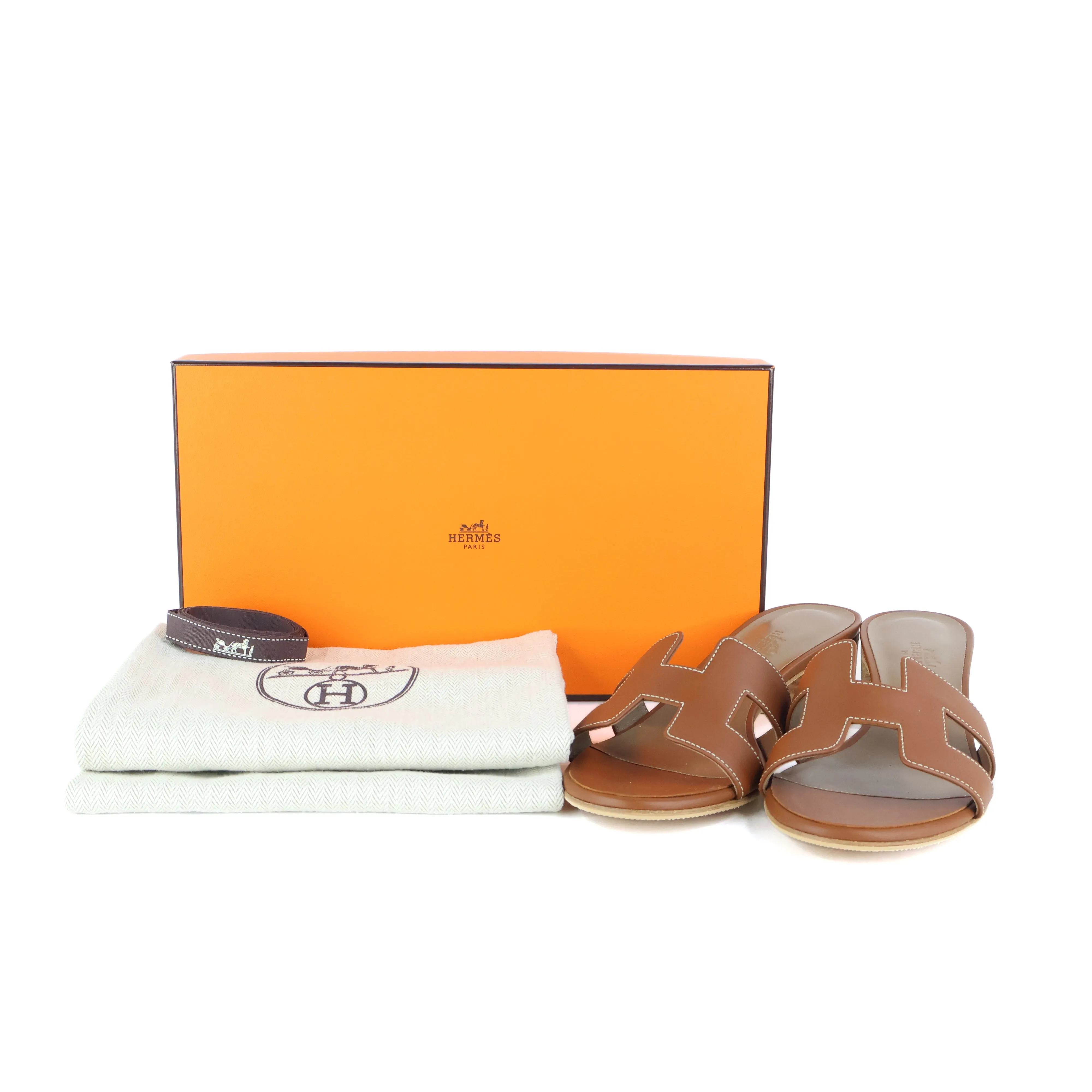 Hermes Oasis Sandals Gold