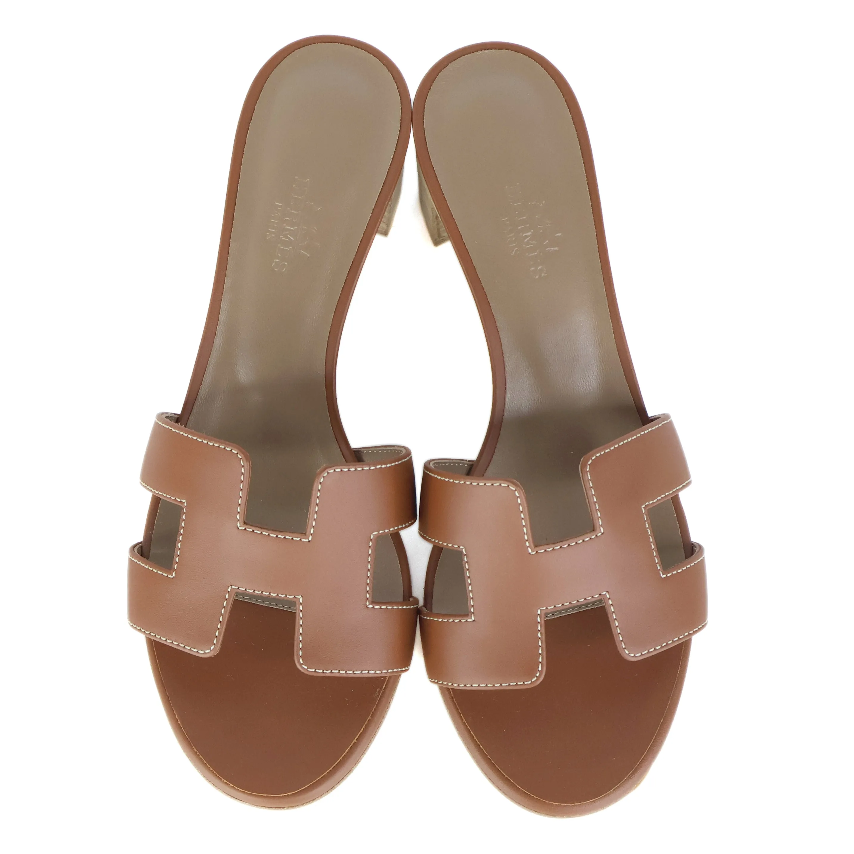 Hermes Oasis Sandals Gold