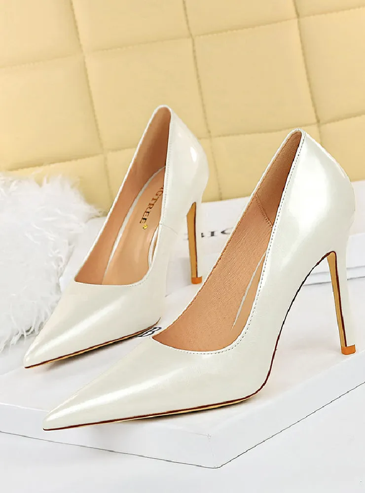 High Heel Patent Leather Heels