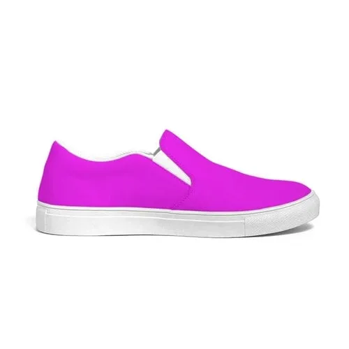 Hot Pink Canvas Sports Shoes / Slip-on