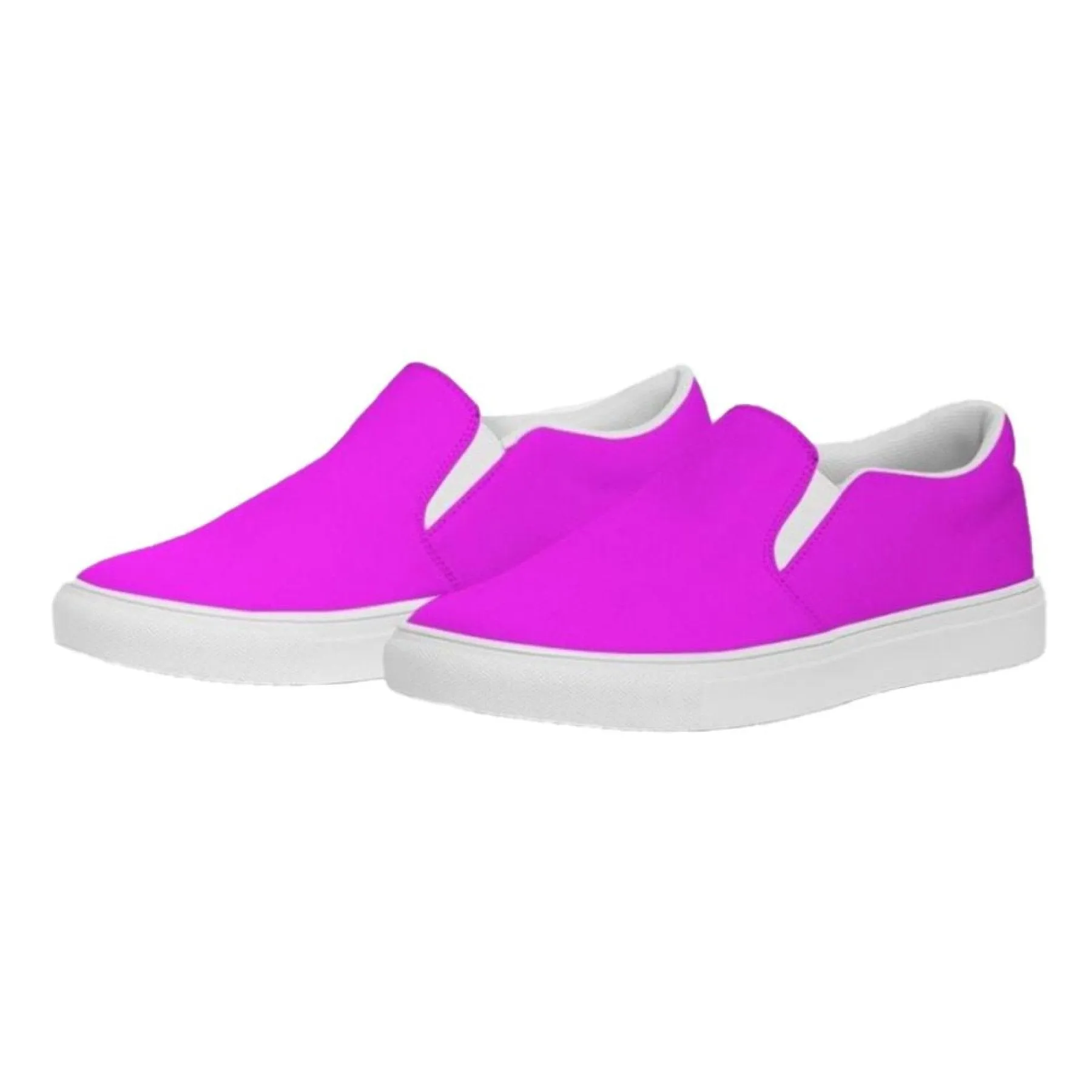 Hot Pink Canvas Sports Shoes / Slip-on