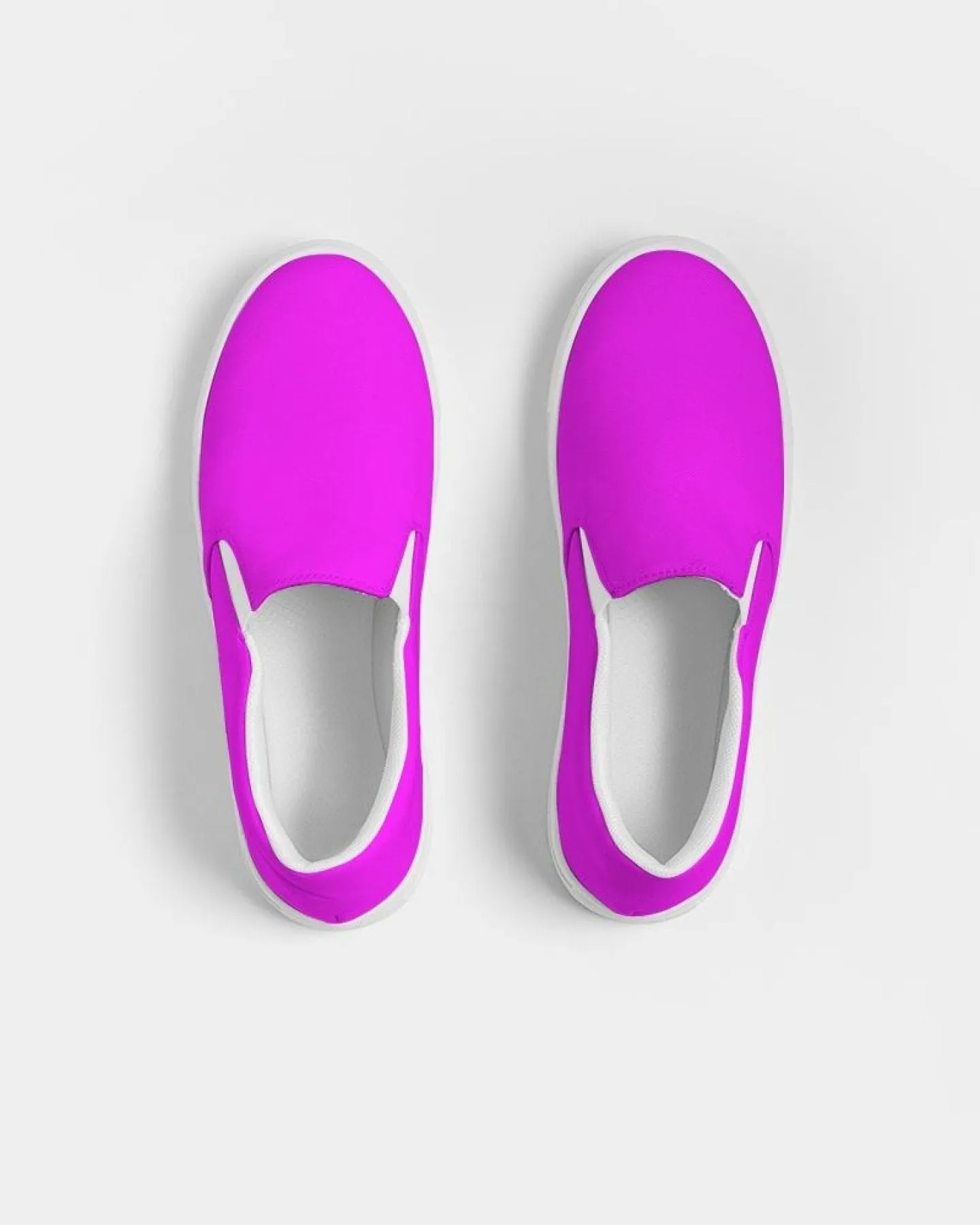 Hot Pink Canvas Sports Shoes / Slip-on