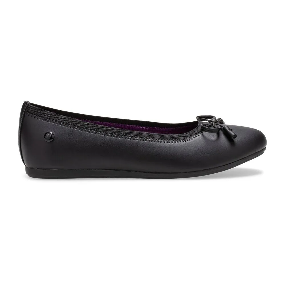 Hush Puppies Black Josie Children’s Flat