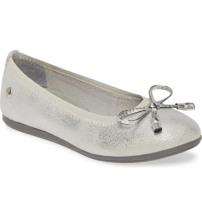 Hush Puppies Silver Josie Children’s Mary Jane Shoe