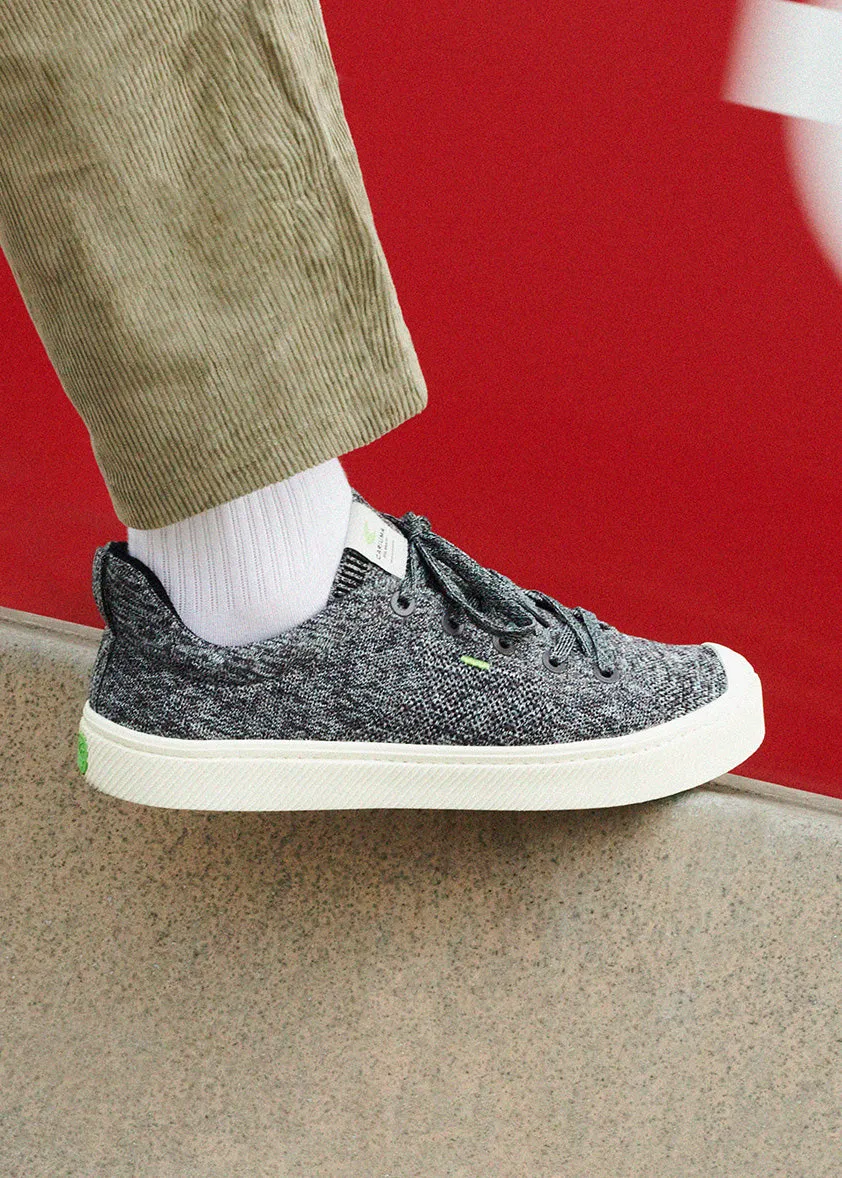 IBI Low Stone Grey Knit Sneaker Men