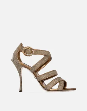 Keira 105mm Glitter-Effect Sandals