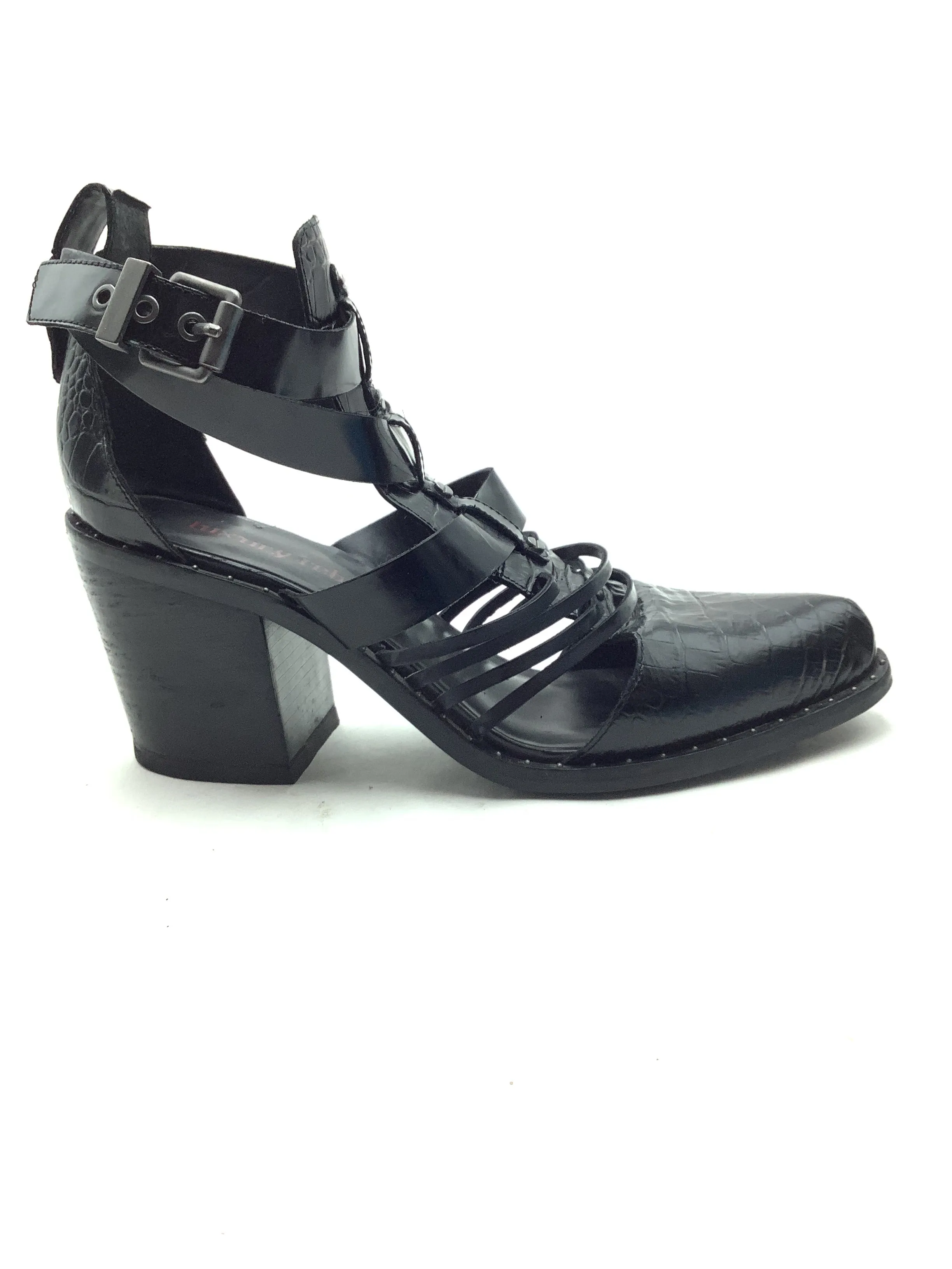 Luxury Rebel Women's Ankle Strap Heels Black Size: 11