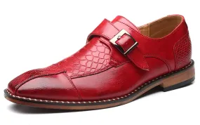 Men's Alligator Composite Monk Strap Loafers