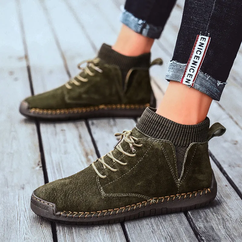 Men's Boots Casual Sneakers Men Retro Warm