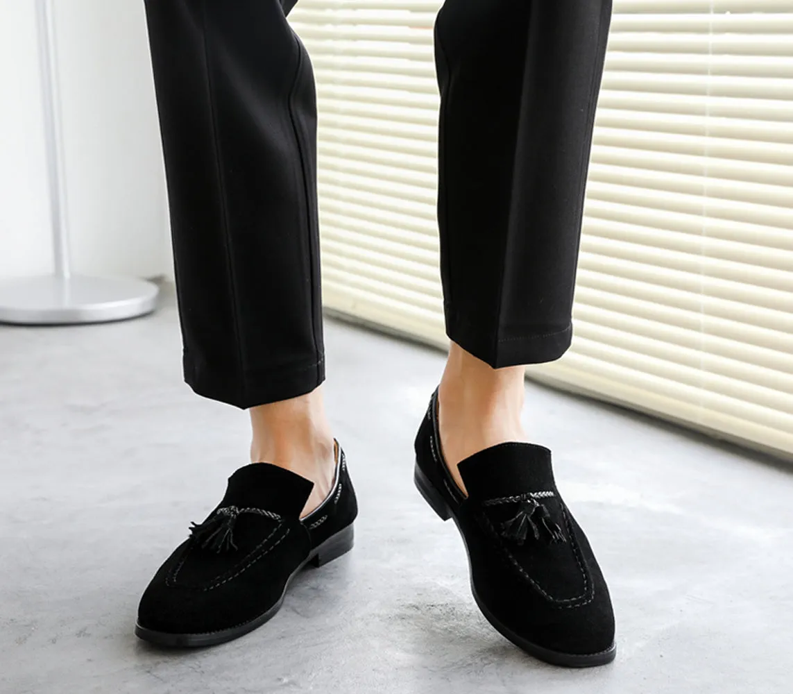 Men's Tassel Bicycle Toe Loafers