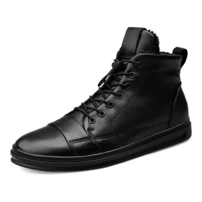 Men's Warm Waterproof Business Ankle Boots