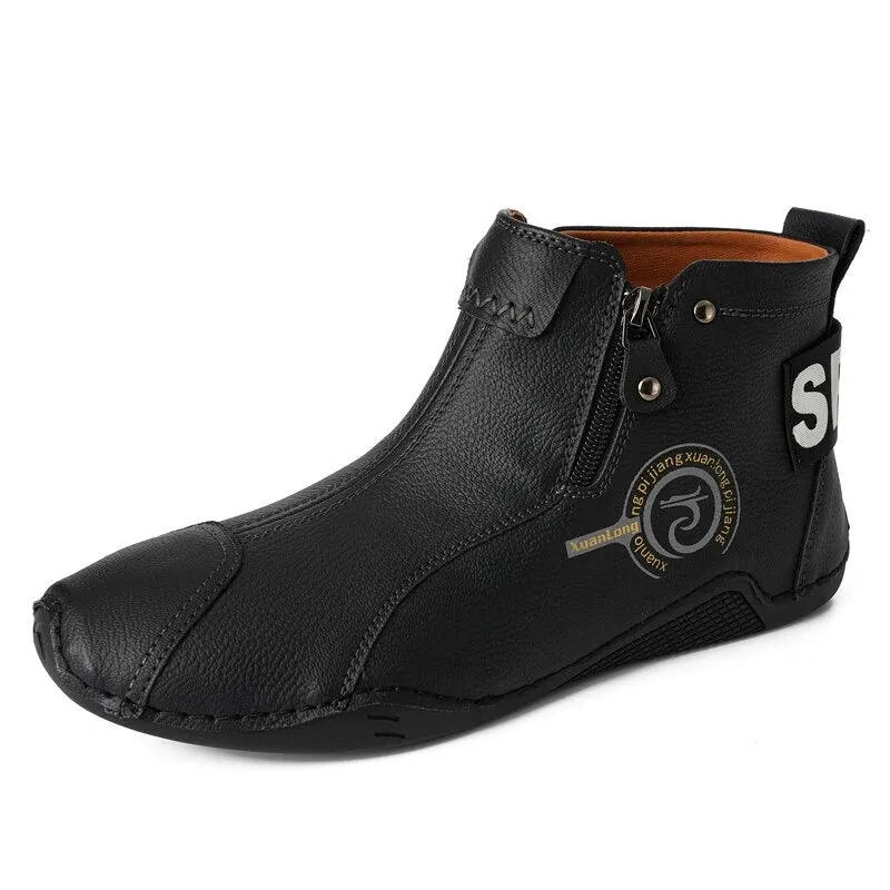 Men's Winter Warm Zip Ankle Boots