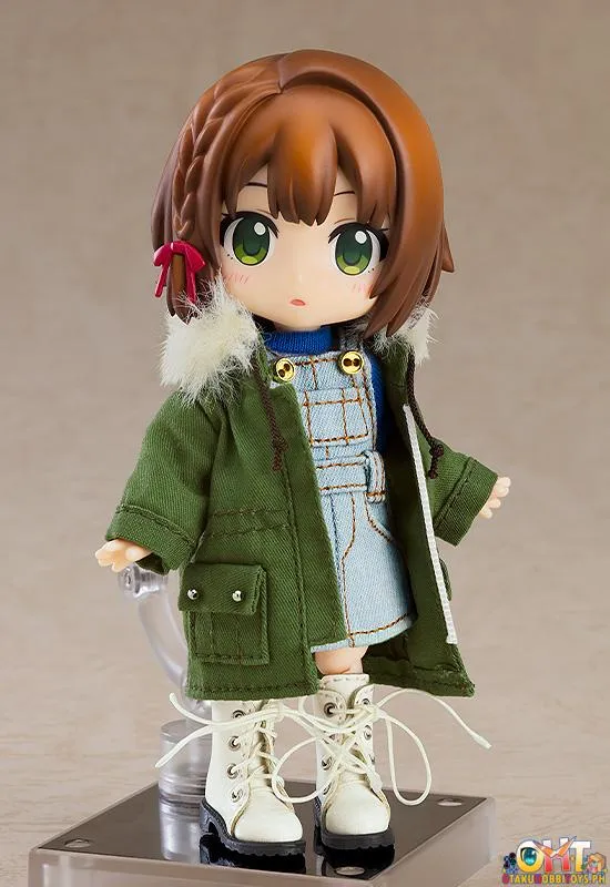 Nendoroid Doll Warm Clothing Set: Boots & Mod Coat (Black/Khaki Green)