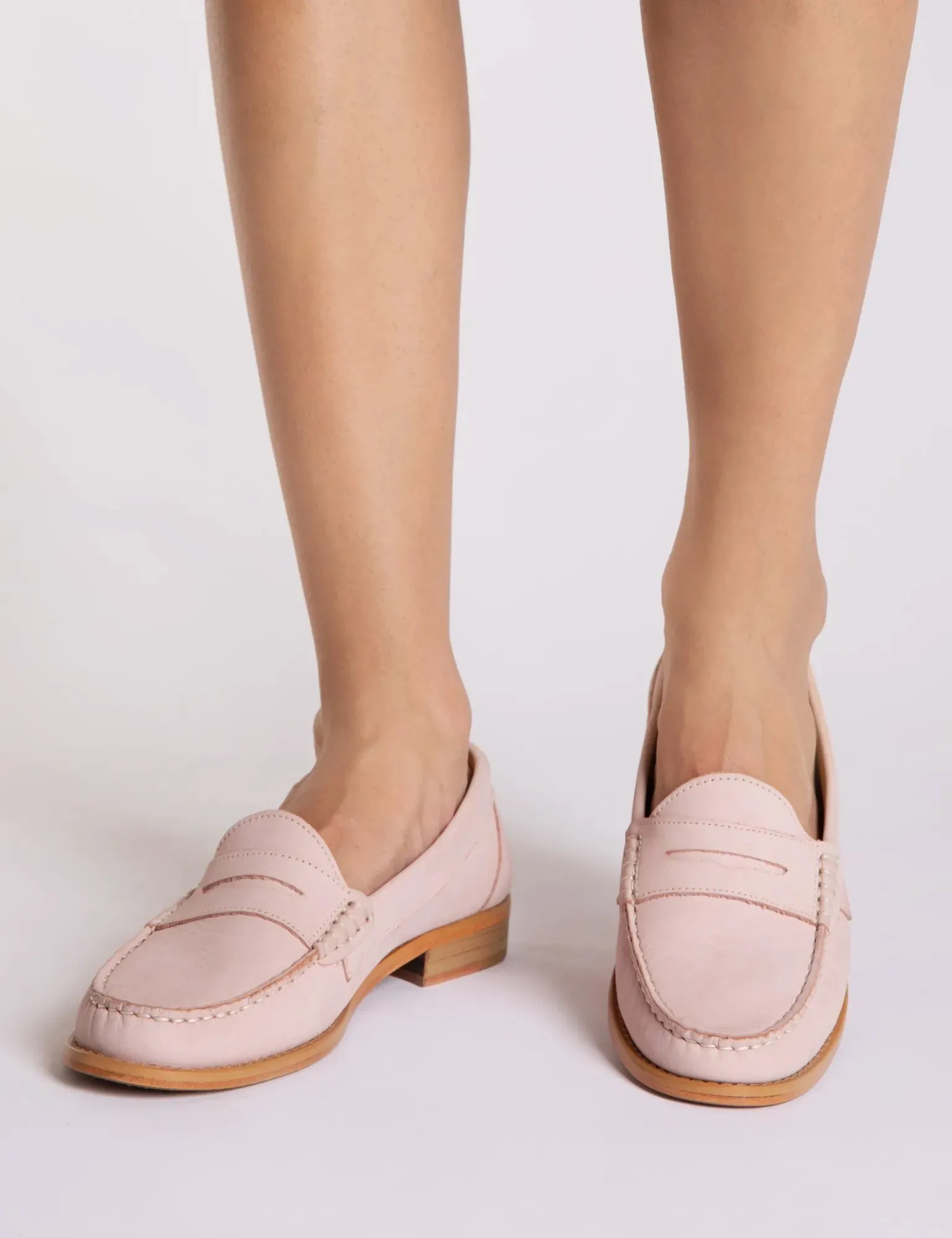 Nubuck Loafer - Powder Pink