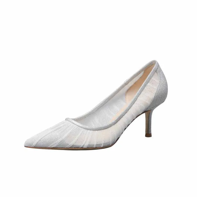 Pointed Toe High Heels Women Pumps Transparent Party Wedding Shoes