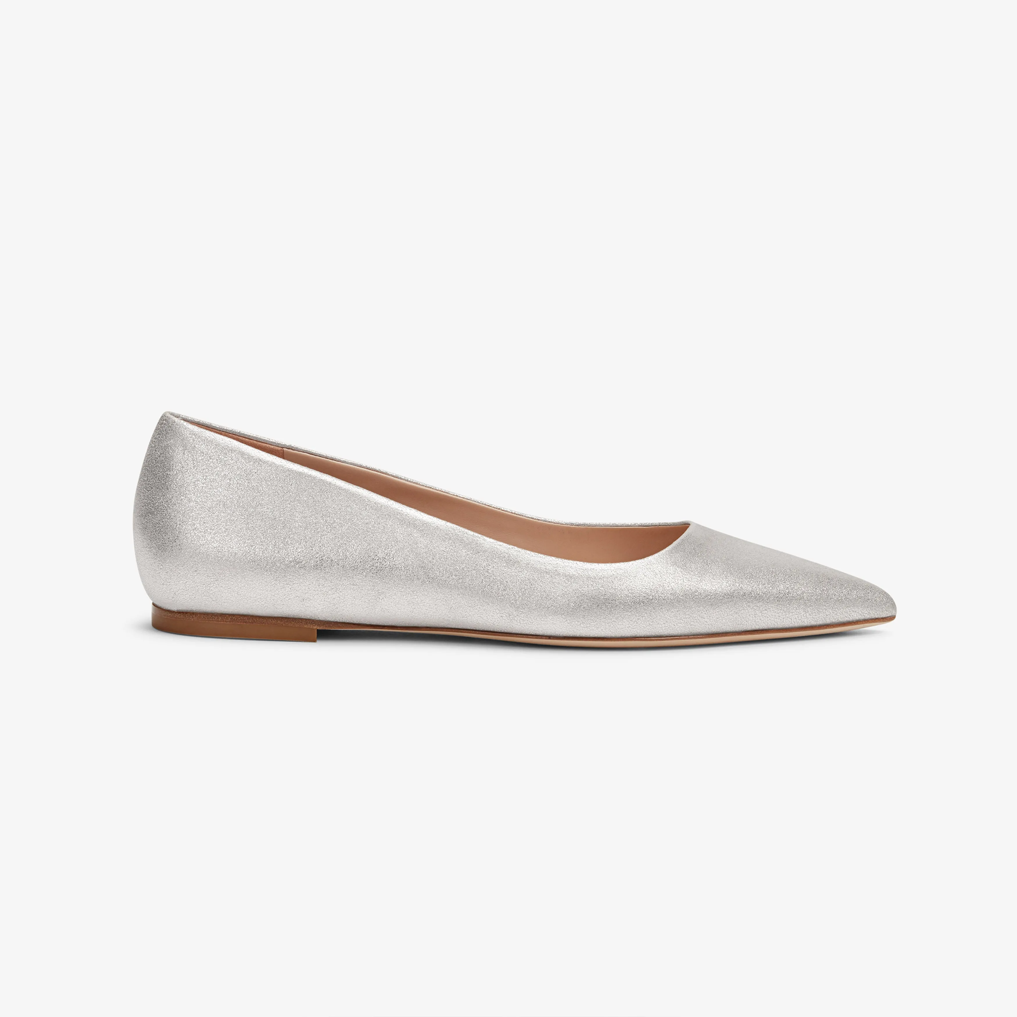 Rowan Flat - Brushed Metallic :: Silver