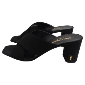 Saint Laurent Loulou Mules Black Suede