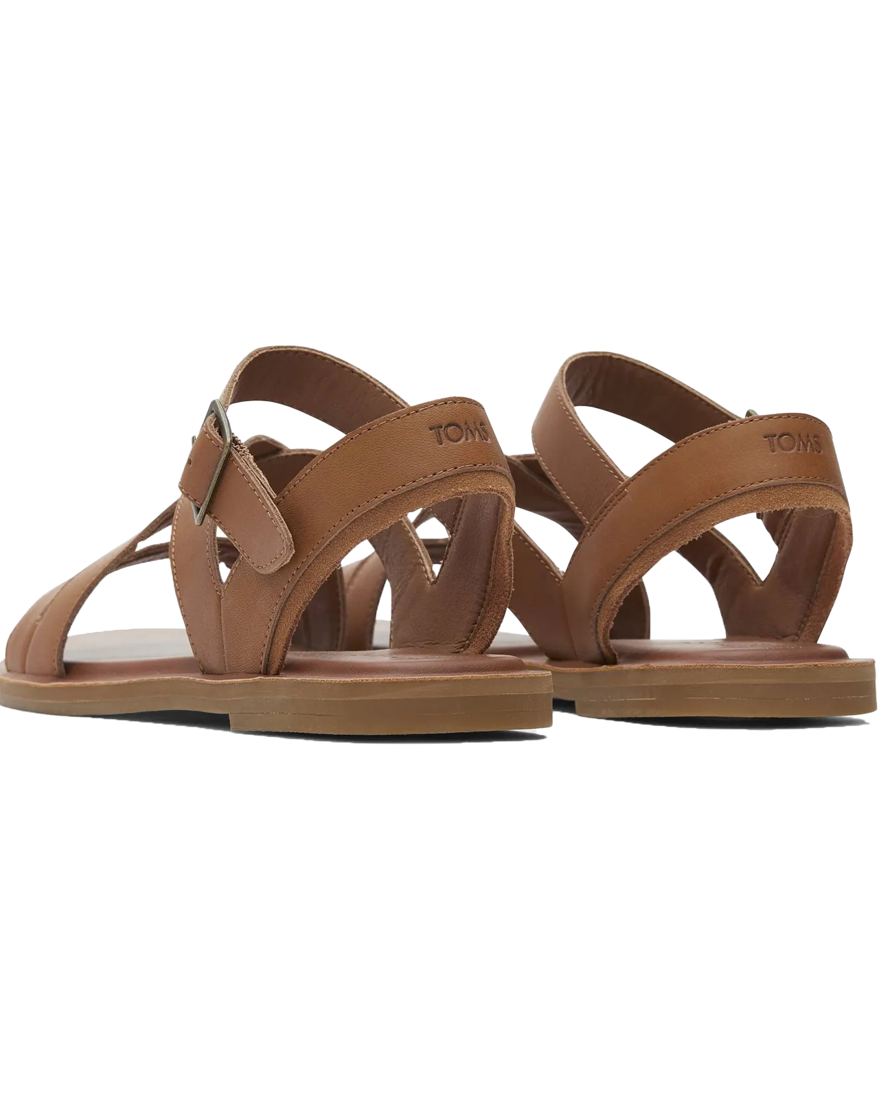 Sloane Leather Strappy Sandals in Tan