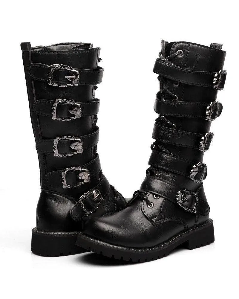 Techwear Punk Motorcycle Riding Boots