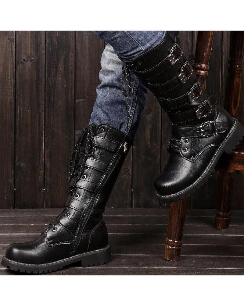 Techwear Punk Motorcycle Riding Boots