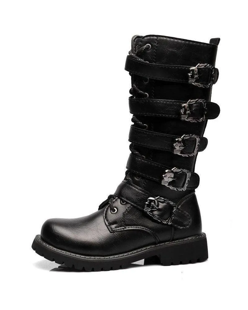 Techwear Punk Motorcycle Riding Boots