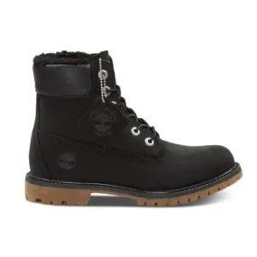 Timberland Women's Premium 6" Warm Fleece Black Nubuck (TB0A198I001)