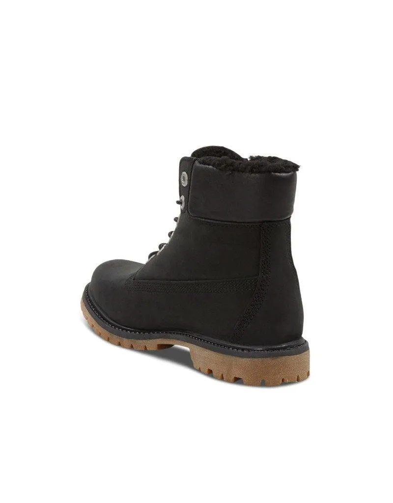 Timberland Women's Premium 6" Warm Fleece Black Nubuck (TB0A198I001)