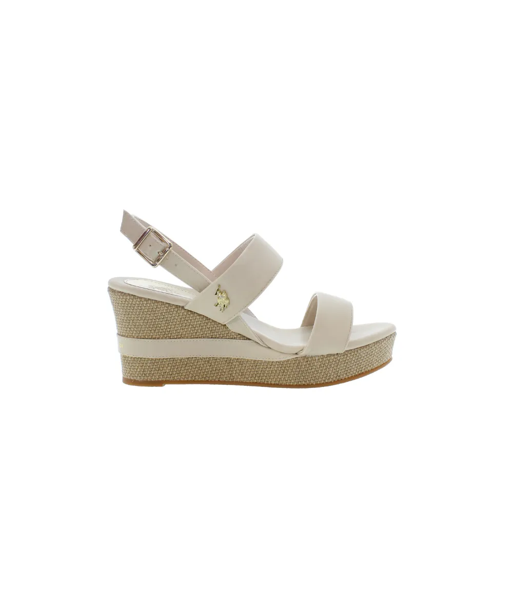 US POLO WOMENS SANDALS WITH COVERED WEDGE