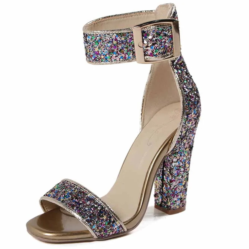 Wedding High Heels Shoes Bridal Glitter Heels For A Summer Party