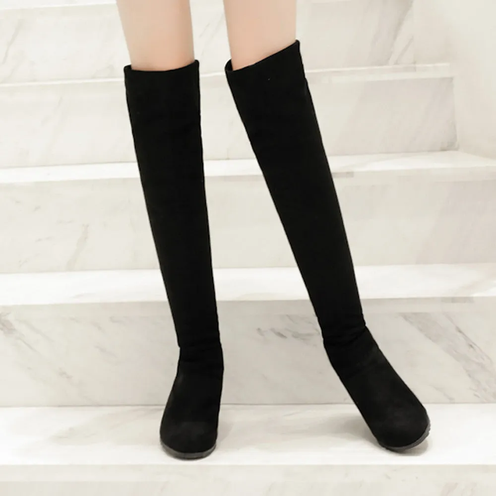 Women's Winter Warm High-Heeled Over-The-Knee Boots