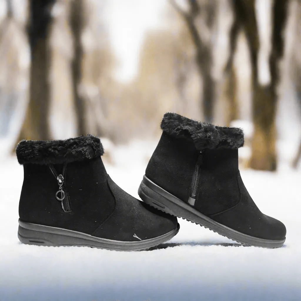 Women's Winter Warm Zipper Ankle Boots - 2029